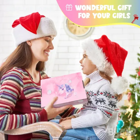 Комплект от детска чанта, портфейл и бижута за момичета-еднорог JYPS, снимка 7 - Детски портмонета - 49903849