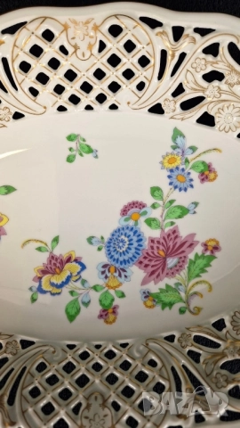 Ажурна фруктиера - Schumann Arzberg, снимка 4 - Чинии - 52091021