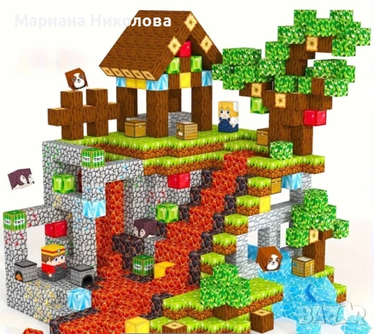 Магнитни кубчета,магнитен конструктор Майнкрафт Minecraft 