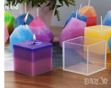 5 см 3D КУБ квадрат силиконов молд форма калъп смола за сладкарство и бижута и декорация свещи глина, снимка 2 - Други - 21073002
