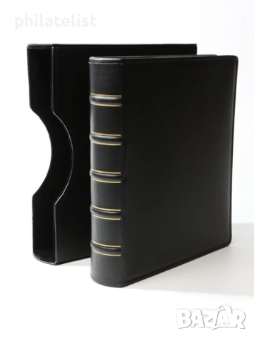 Папка с касета LUX , еко-кожа – OPTIMA стандарт , черен цвят 