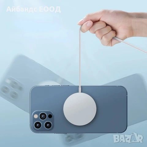 Apple безжично зарядно Magsafe USB Type C 15W, снимка 6 - Безжични зарядни - 50964256