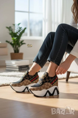 дамски маратонки на платформа louis Vuitton versace guess , снимка 14 - Маратонки - 52093127