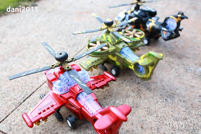 Светеща, електрическа, музикална играчка хеликоптер, снимка 4 - Електрически играчки - 43242074