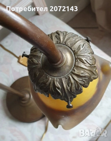 Старинна сецесион настолна лампа, снимка 4 - Настолни лампи - 53409516