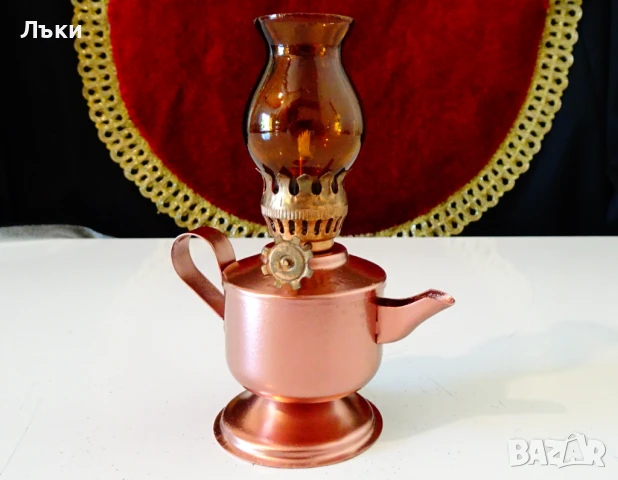 Газена лампа,Аладин,свещник. , снимка 4 - Антикварни и старинни предмети - 51409795