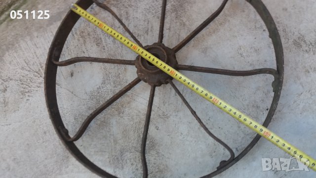 ковано масивно колело от каруца, двуколка, рало , снимка 16 - Антикварни и старинни предмети - 39836450