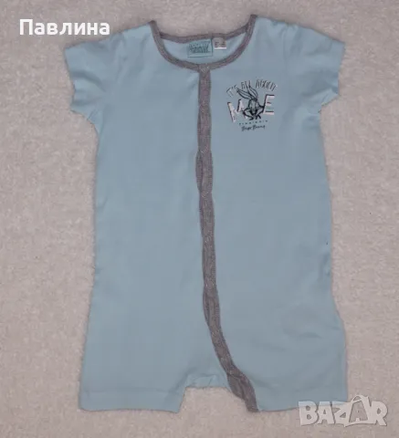 Две Летни Пижамки Looney Tunes - 9-12m, снимка 3 - Бебешки пижами - 49049409