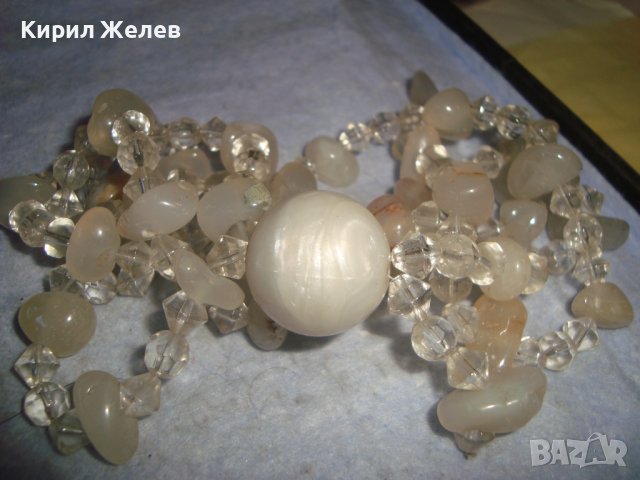 СКЪПОЦЕННА ОГЪРЛИЦА от ФАСЕТИРАН ЧИСТ ПЛАНИНСКИ КРИСТАЛ и МЛЕЧЕН КВАРЦ МАЙСТОРСКА ИЗРАБОТКА 30143, снимка 14 - Колиета, медальони, синджири - 37900867