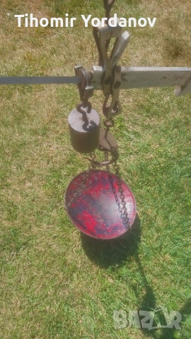 Кантар -Паланца до -50 кг., снимка 4 - Антикварни и старинни предмети - 51479124