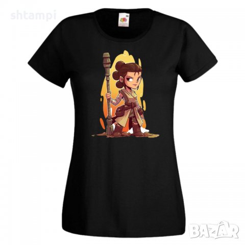 Дамска тениска Star Wars Rey Игра,Изненада,Подарък,Геймър,, снимка 2 - Тениски - 36790145