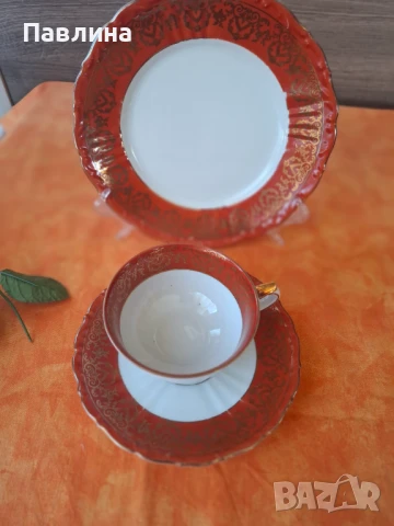 Троен порцеланов сет, снимка 4 - Чаши - 50955547