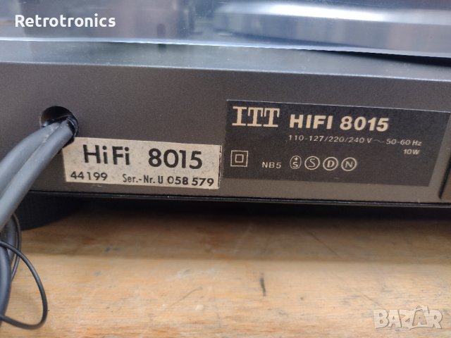  ITT HI-FI 8015 грамофон, снимка 10 - Грамофони - 37566633