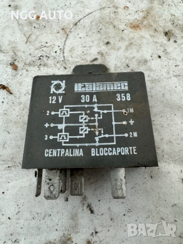 реле централно заключване, italamec, 12V, 30A, 358, Centalina Bloccaporte