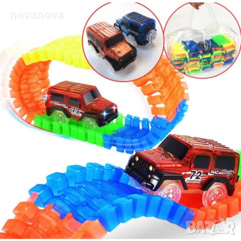 Светеща писта Magic Tracks 220 части, снимка 6 - Коли, камиони, мотори, писти - 43351193