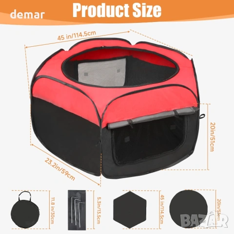 Кошара за пилета, начален комплект с две врати, до 15 пилета, снимка 5 - За птици - 53401372