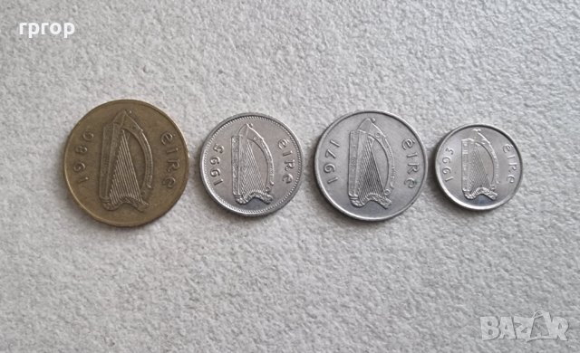 Монети . Ейре . 5, 5 10 , 20  пенса .4 бройки., снимка 2 - Нумизматика и бонистика - 43844677