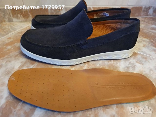Мокасини Ecco велур-Цвят: Индиго Номер -42, снимка 17 - Мокасини - 40451149