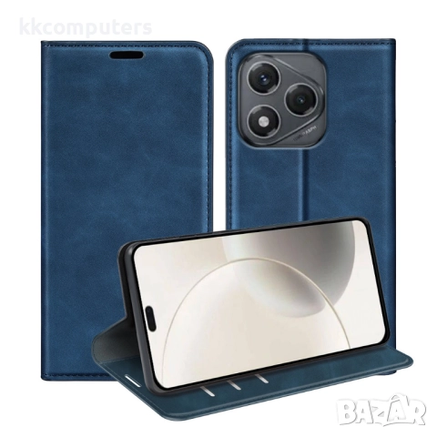 Кожен калъф-Портфейл за Honor X7d / 400 Smart- Магнитно затваряне, Държач за Карти и Стойка, вкл. Пр, снимка 4 - Калъфи, кейсове - 52466646