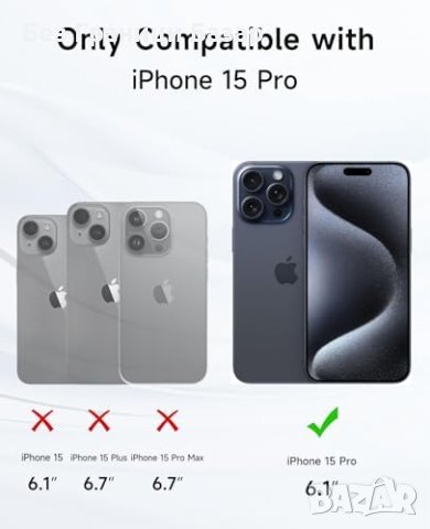 Нов iPhone 15 Pro Magsafe Калъф 4 в 1 - Силна Магнитна Връзка, снимка 2 - Калъфи, кейсове - 43196221