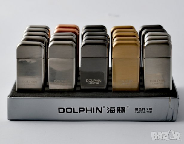 метални тънки газови запалки Dolphin с мек пламък, снимка 17 - Запалки - 35495311