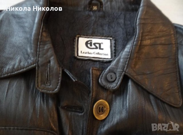 Дамско кожено яке, снимка 4 - Якета - 43347983