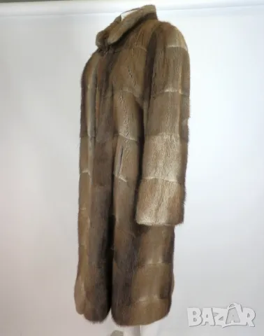 XXL Дълга шуба от ондатра, снимка 2 - Якета - 50327144