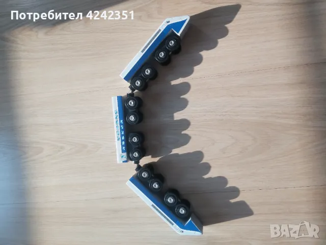 Дървено влакче от 3 части., снимка 5 - Влакчета, самолети, хеликоптери - 49697299