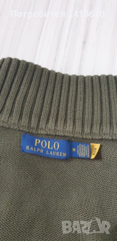 POLO Ralph Lauren Cotton Half Zip Mens Size M НОВО! ОРИГИНАЛ! Мъжки памучен Пуловер с цип!, снимка 4 - Пуловери - 52202057