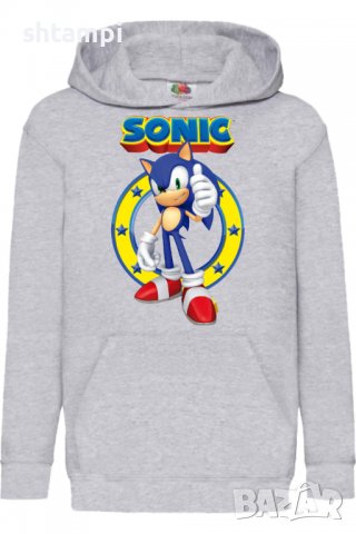 Детски Суитчър/Суитшърт Sonic 01,Соник,Игра,Подарък,Изненада,Забавление,Рожден Ден, снимка 2 - Детски анцузи и суичери - 38328988