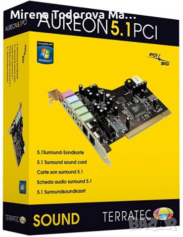 TerraTec SoundSystem Aureon 5.1 PCI звукова карта, снимка 2 - Други - 36608494