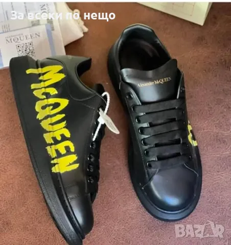Alexander McQueen Черни Мъжки Маратонки👟Мъжки Спортни Обувки Александър Макуин👟Сникърси Код P221