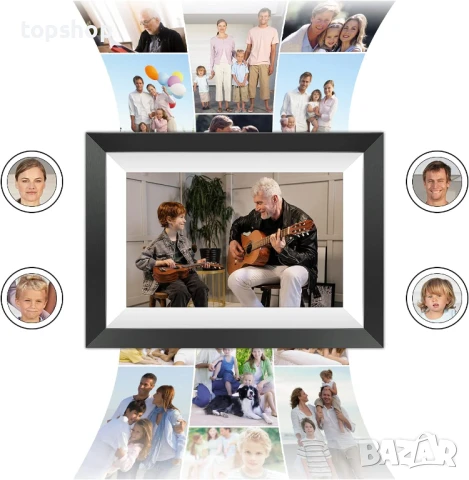 Тествана Wifi цифрова фоторамка 10.1 инча, MARVUE, IPS сензорен екран, 16GB памет, 1080 HD..., снимка 7 - Плейъри, домашно кино, прожектори - 48737571