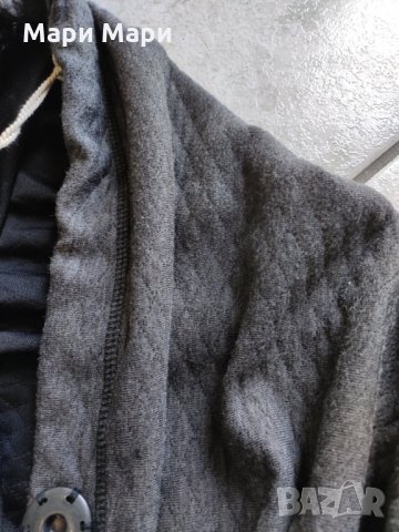 Връхна дреха с кожени ръкави, снимка 6 - Блузи с дълъг ръкав и пуловери - 26237509