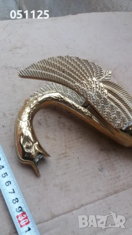 масивен бронзов кран с форма на птица , снимка 8 - Форми - 50659912