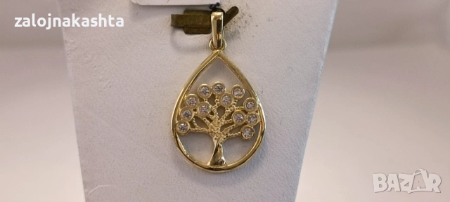 Нова Златна висулка дървото на живота-2,10гр/14кр