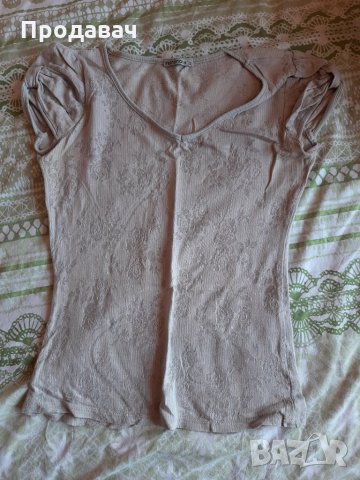 Сива блузка с къс ръкав Terranova, снимка 1