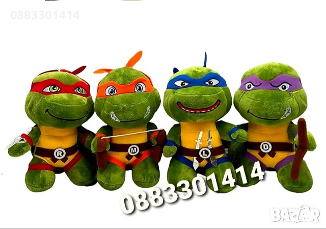 Костенурките Нинджа Плюшени играчки , снимка 8 - Плюшени играчки - 40588401