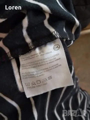 Тениска на бели и черни раета, снимка 8 - Тениски - 49163481