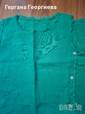 Дамска ленена нова рокля, снимка 2 - Рокли - 51692570