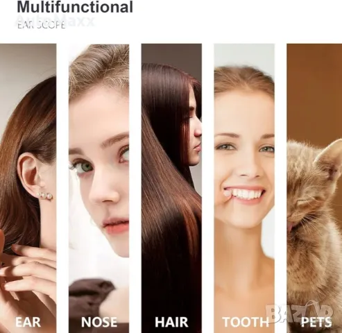 Комплект за премахване на ушна кал, 1080P FHD безжична камера за уши 

, снимка 8 - Друга електроника - 49589797