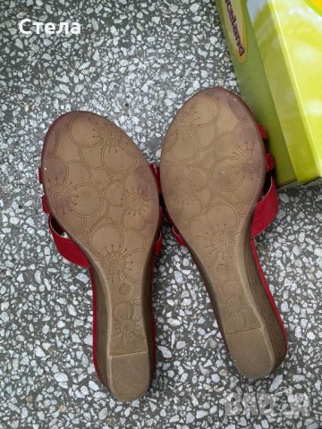 Graceland/Deichmann Дамски летни чехли - нови, с етикет и кутия, червени, снимка 7 - Чехли - 35028498