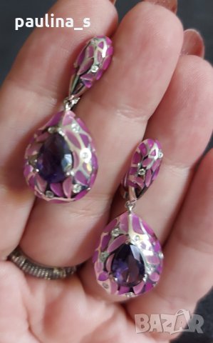 Два различни броя / Дизайнерски комплект сребърни бижута проба 925 / Япония Japan , снимка 9 - Бижутерийни комплекти - 32971465