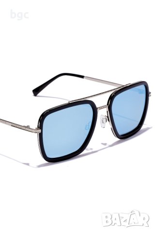 НОВИ Hawkers, Унисекс слънчеви очила Ibiza Aviator с поляризация, Сребрист, 55-22-145, снимка 4 - Слънчеви и диоптрични очила - 43725979
