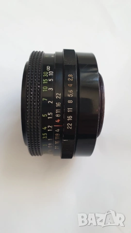 Обектив Tessar 2,8/50 mm. Carl Zeiss Jena, снимка 7 - Обективи и филтри - 53525471