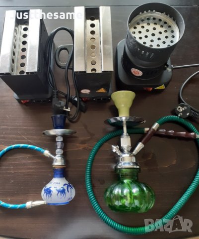 Лот от две наргилета и три котлона за въглени