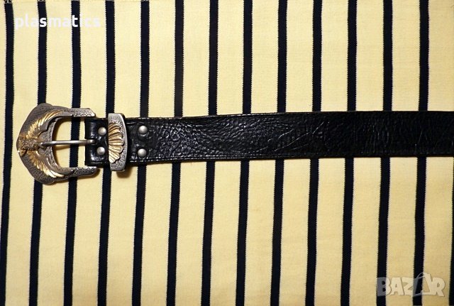 оригинален италиански кожен колан, снимка 2 - Колани - 38921284