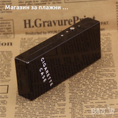 Алуминиева табакера за цигари 100мм, снимка 12 - Табакери - 28596865