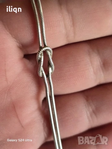 Сребърна гривна. 17 см. Цена 24,99 лв. За Севлиево безплатна доставка., снимка 4 - Колиета, медальони, синджири - 50769850