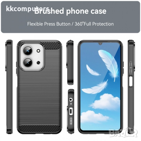 WANLONFENG LS Удароустойчив TPU Калъф с Протектор за Xiaomi Redmi 15C 5G / 4G / Poco C85 4G - Черен,, снимка 13 - Калъфи, кейсове - 52072448